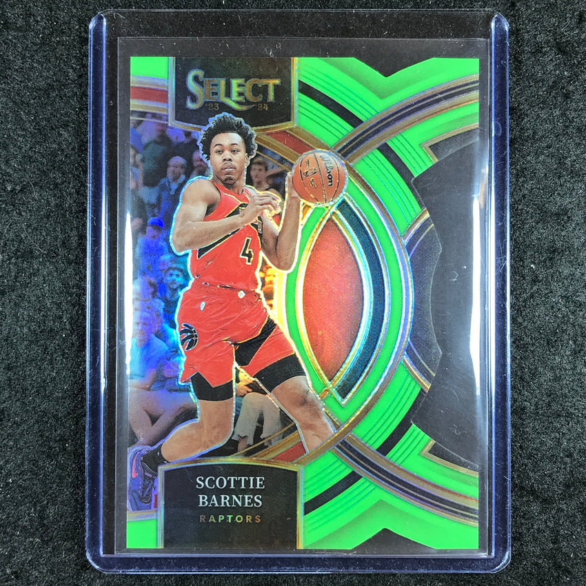 2023-24 Select SCOTTIE BARNES Premier Level Neon Green Die-Cut 24/75 #147