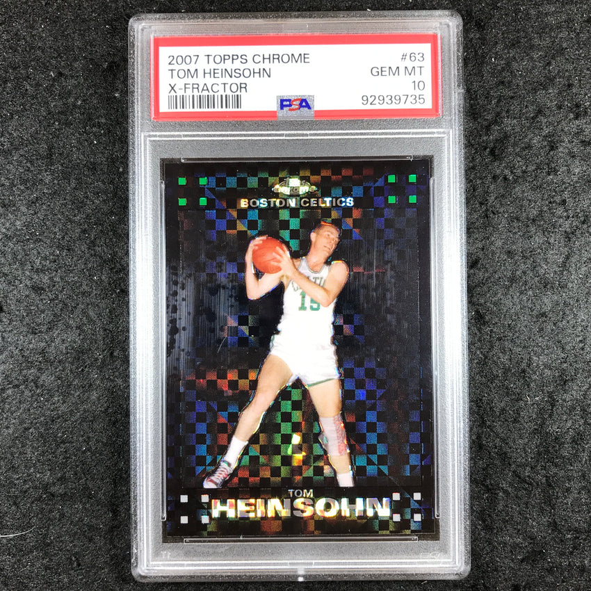 2007 Topps Chrome TOM HEINSOHN X-Fractor 29/50 #63 PSA 10 (735)