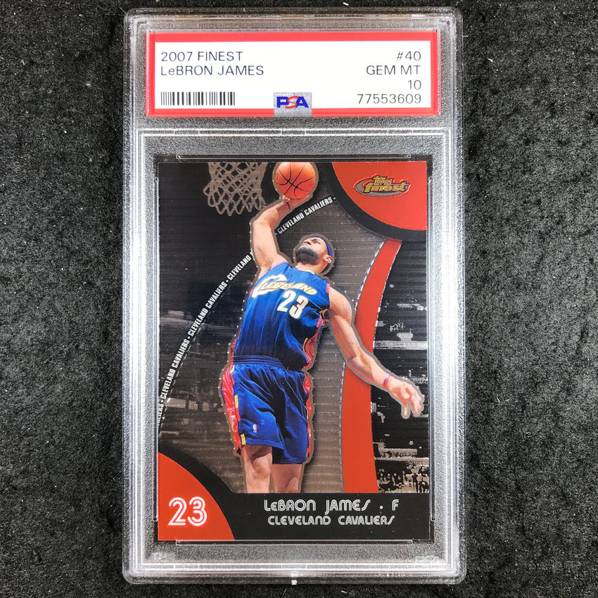 2007 Finest LEBRON JAMES #40 PSA 10 (609)