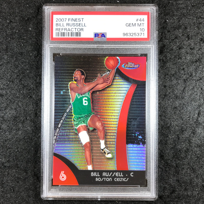 2007 Finest BILL RUSSELL Refractor #44 PSA 10 (371)