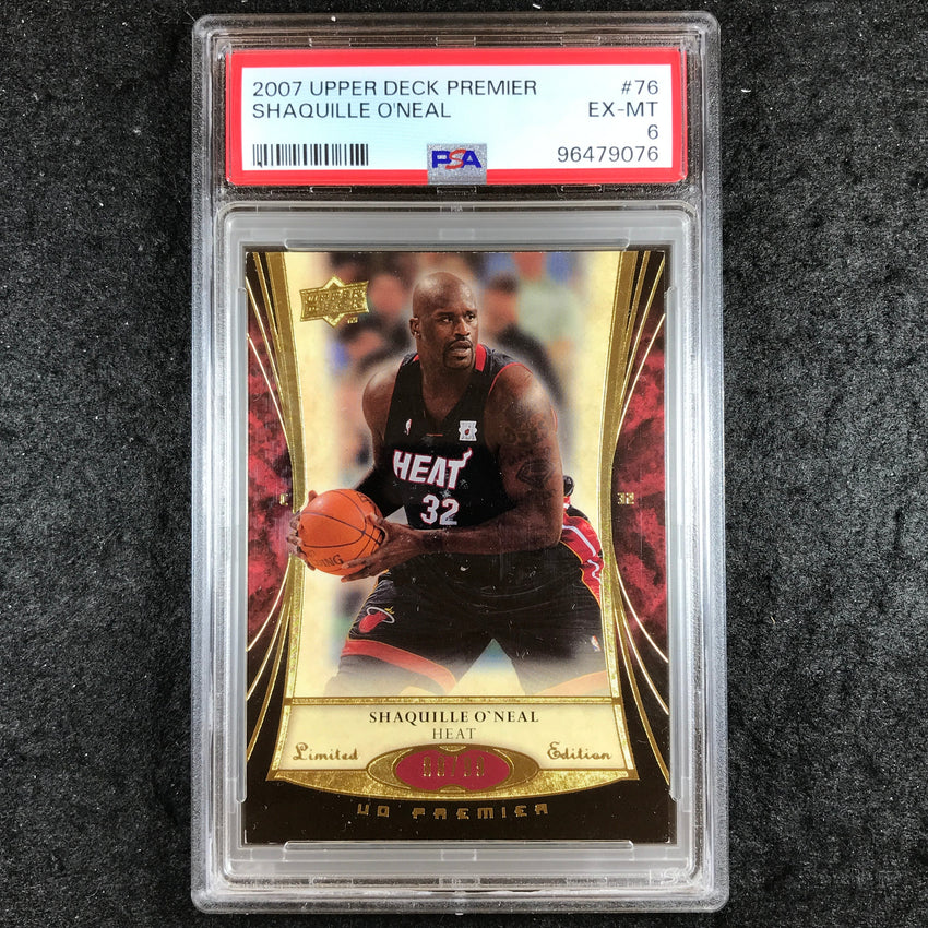 2007 Upper Deck Premier SHAQUILLE O'NEAL 88/99 #76 PSA 6 (076)