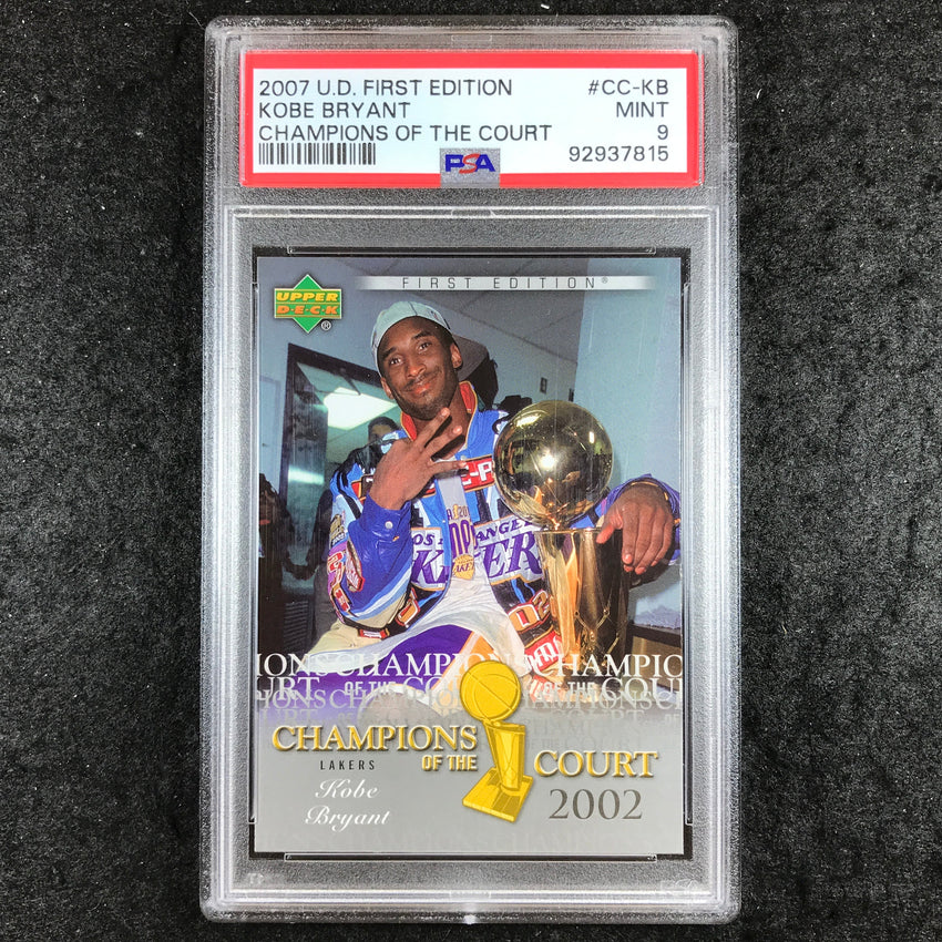 2007 Upper Deck First Edition KOBE BRYANT Champions of the Court PSA 9 (815)