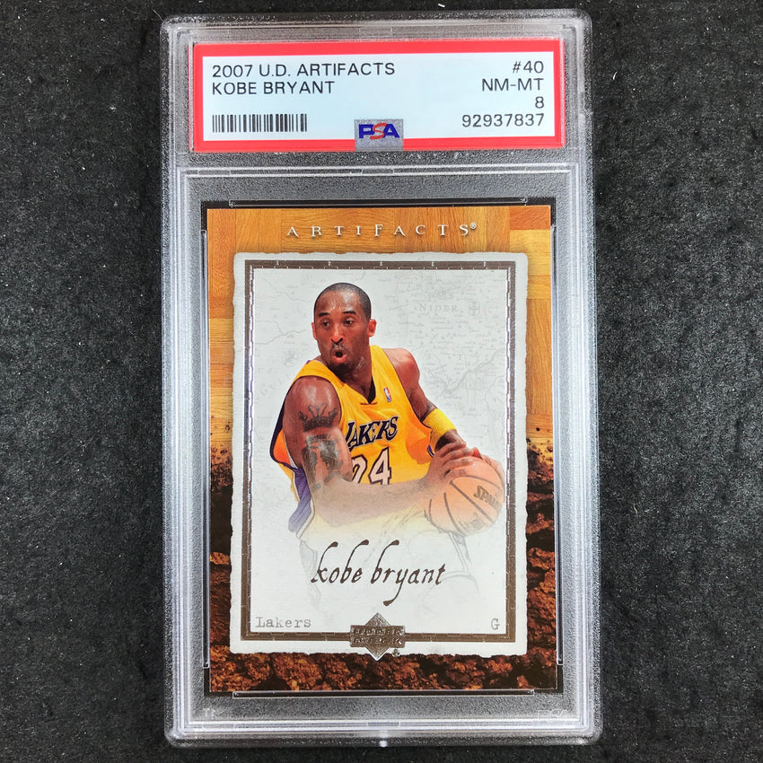 2007 Upper Deck Artifacts KOBE BRYANT #40 PSA 8 (837)