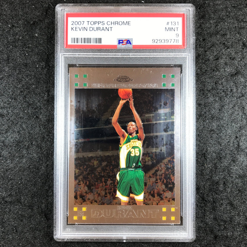 2007 Topps Chrome KEVIN DURANT Rookie #131 PSA 9 (778)