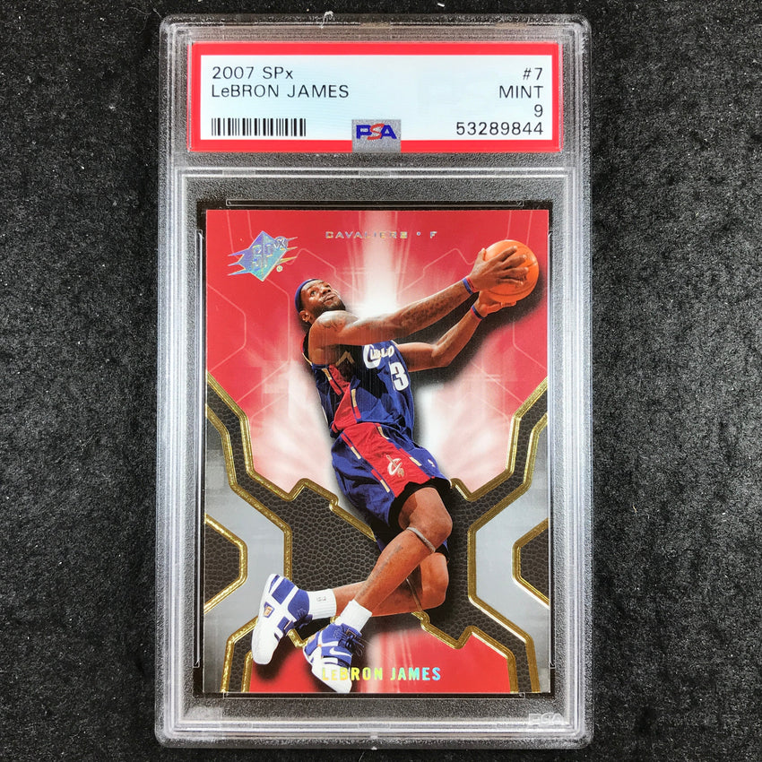 2007 SPx LEBRON JAMES #7 PSA 9 (844)