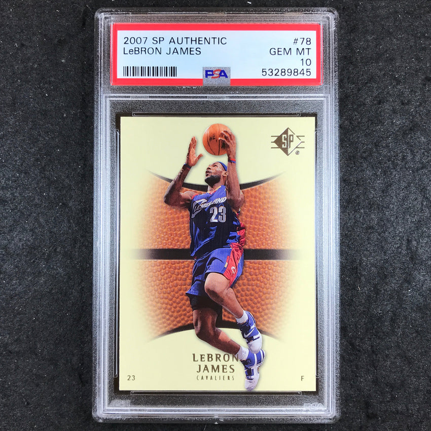 2007 SP Authentic LEBRON JAMES #78 PSA 10 (845)