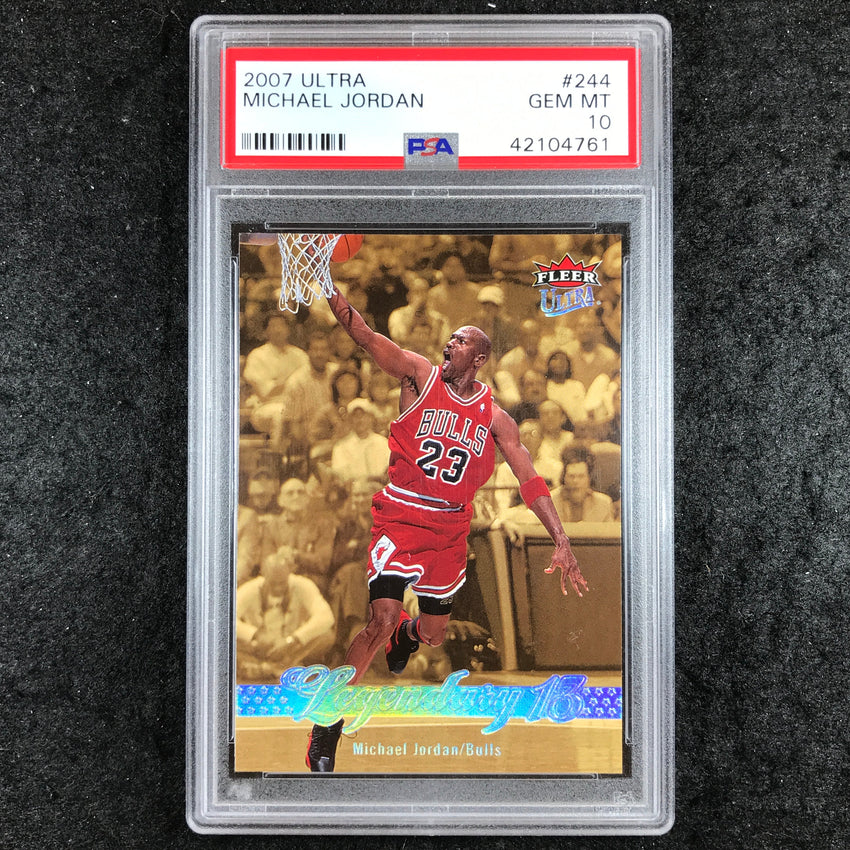 2007 Ultra MICHAEL JORDAN Legendary 13 #244 PSA 10 (761)