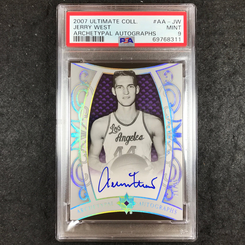 2007 Ultimate Collection JERRY WEST Archetypal Autographs #AA-JW PSA 9 (311)