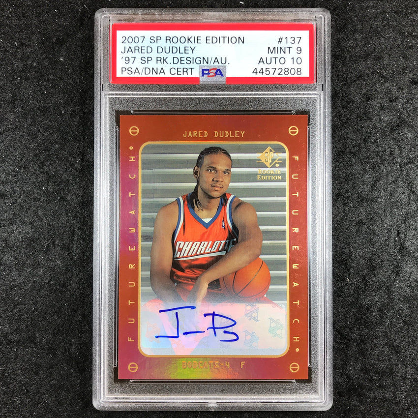 2007 SP Rookie Edition JARED DUDLEY '97 Rookie Design Auto #137 PSA 9/10 (808)