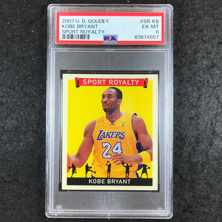 2007 Upper Deck Goudey KOBE BRYANT Sport Royalty #SR-KB PSA 6 (657)