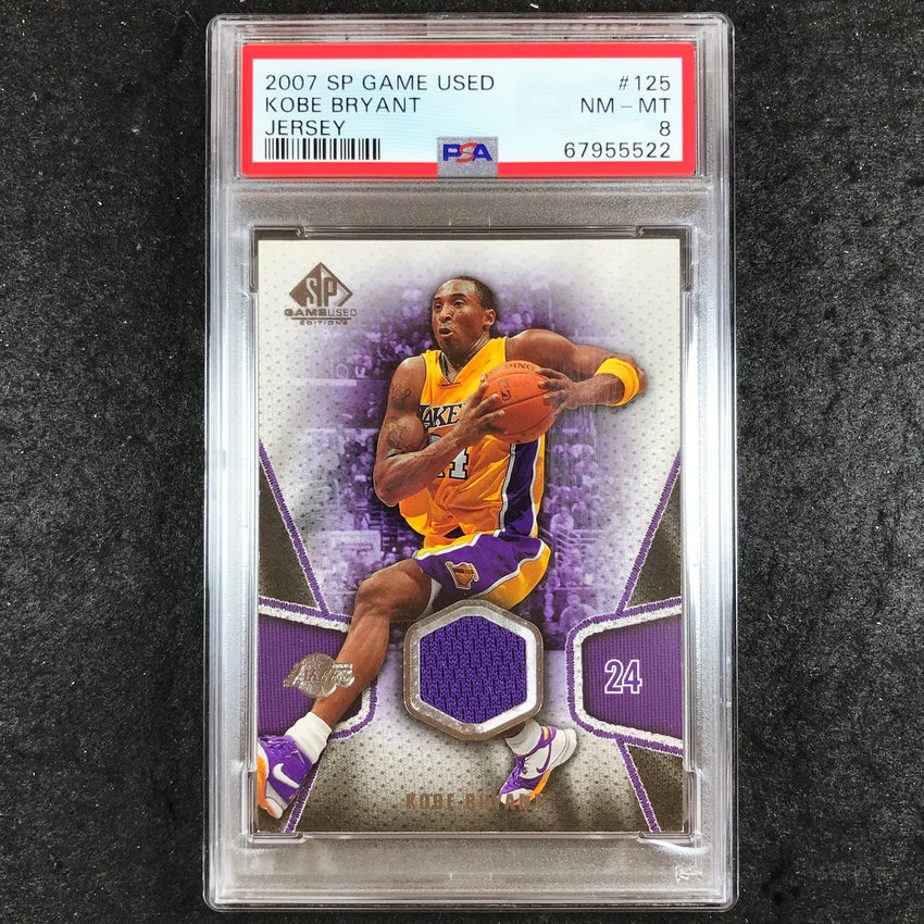 2007 SP Game Used KOBE BRYANT Jersey Relic #125 PSA 8 (522)