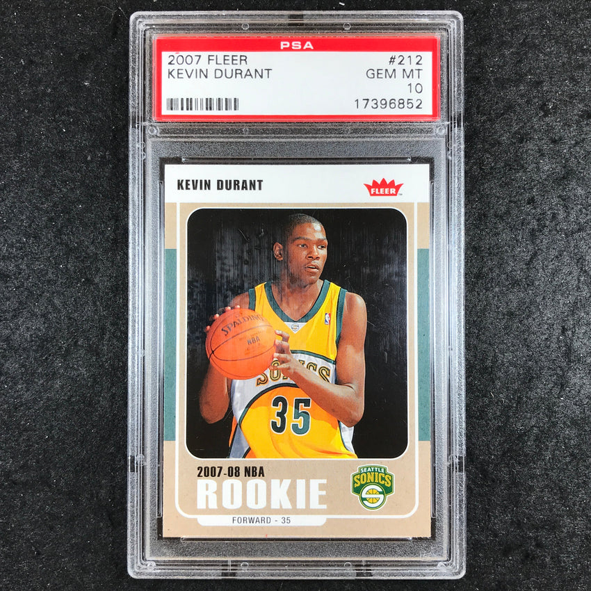 2007 Fleer KEVIN DURANT Rookie #212 PSA 10 (852)