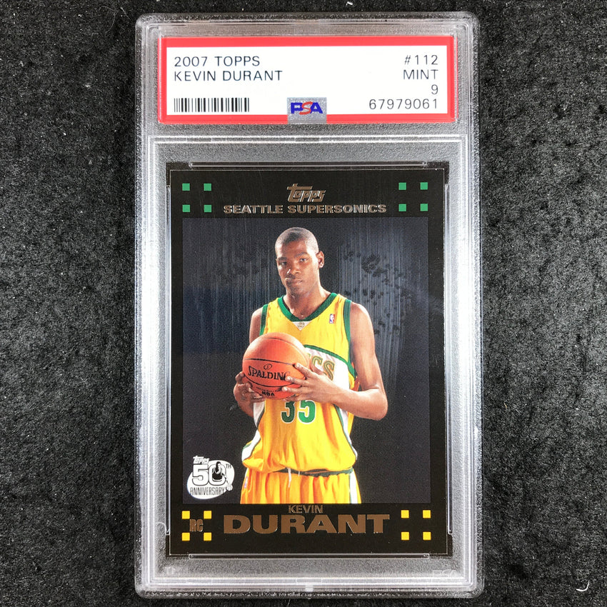 2007 Topps KEVIN DURANT Rookie #112 PSA 9 (061)