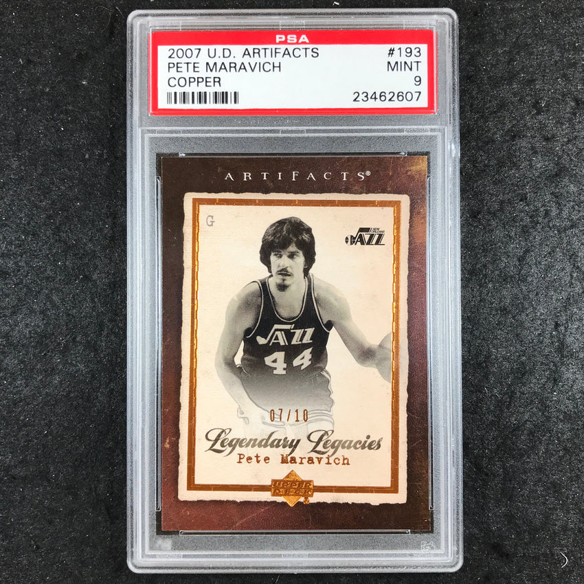 2007 Upper Deck Artifacts PETE MARAVICH Copper 7/10 #193 PSA 9 (607)