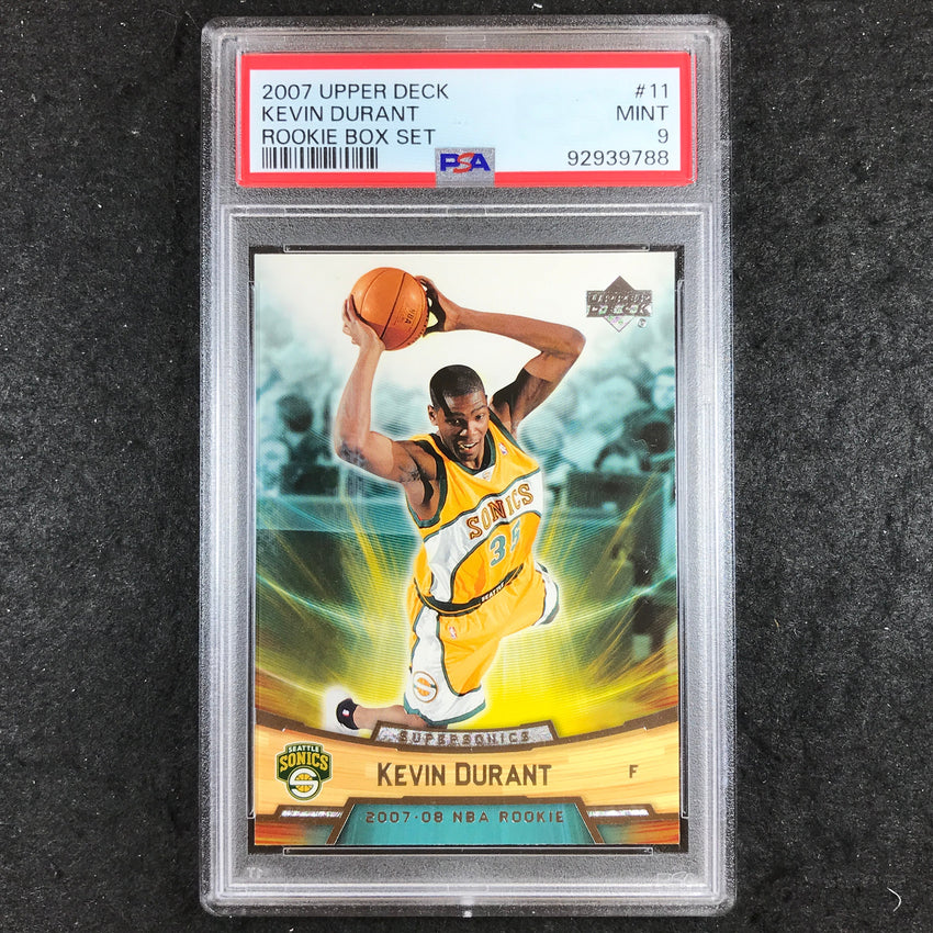 2007 Upper Deck KEVIN DURANT Rookie Box Set #11 PSA 9 (788)