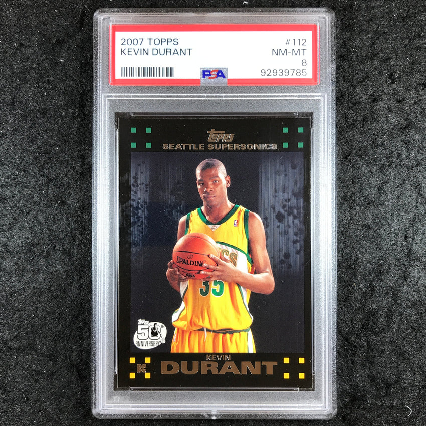 2007 Topps KEVIN DURANT Rookie #112 PSA 8 (785)