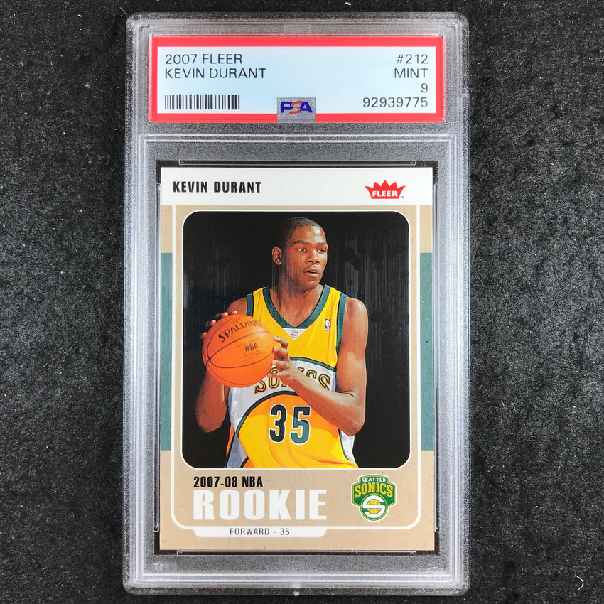 2007 Fleer KEVIN DURANT Rookie #212 PSA 9 (775)