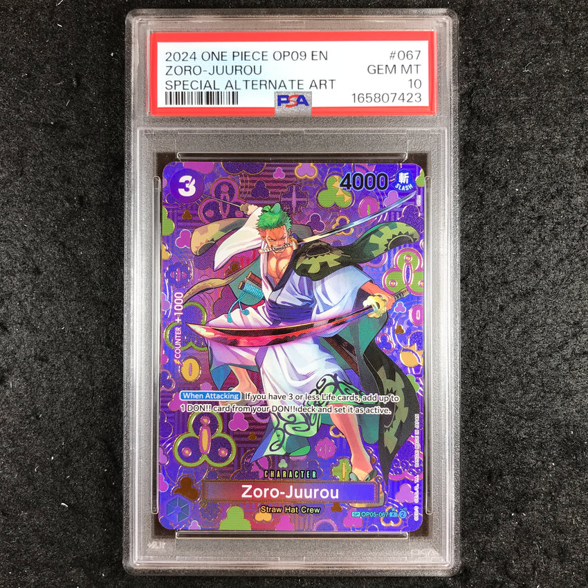 PSA 10 Zoro-Juurou - SP OP05-067 - One Piece Emperors in the New World SP 423-Cherry Collectables