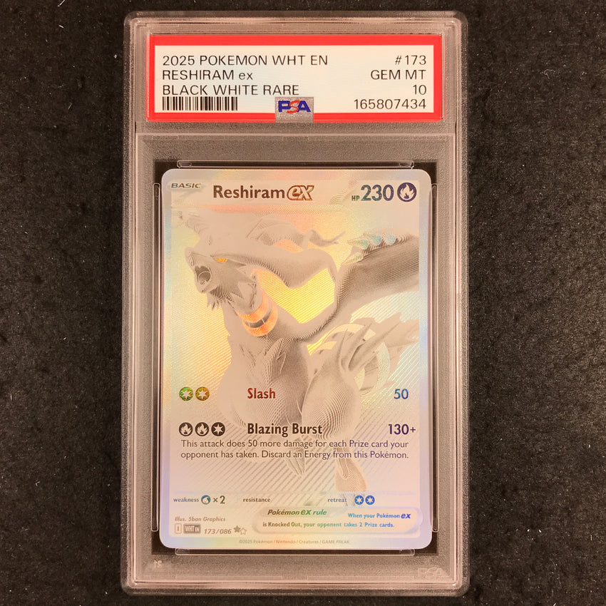 PSA 10 Reshiram ex - 173/086 - Pokemon White Flare Black White Rare 434-Cherry Collectables