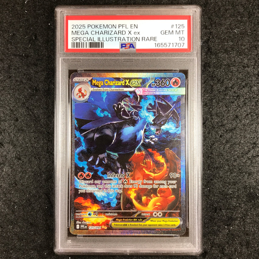 PSA 10 Mega Charizard X ex - 125/094 - Phantasmal Flames Special Illustration 707-Cherry Collectables