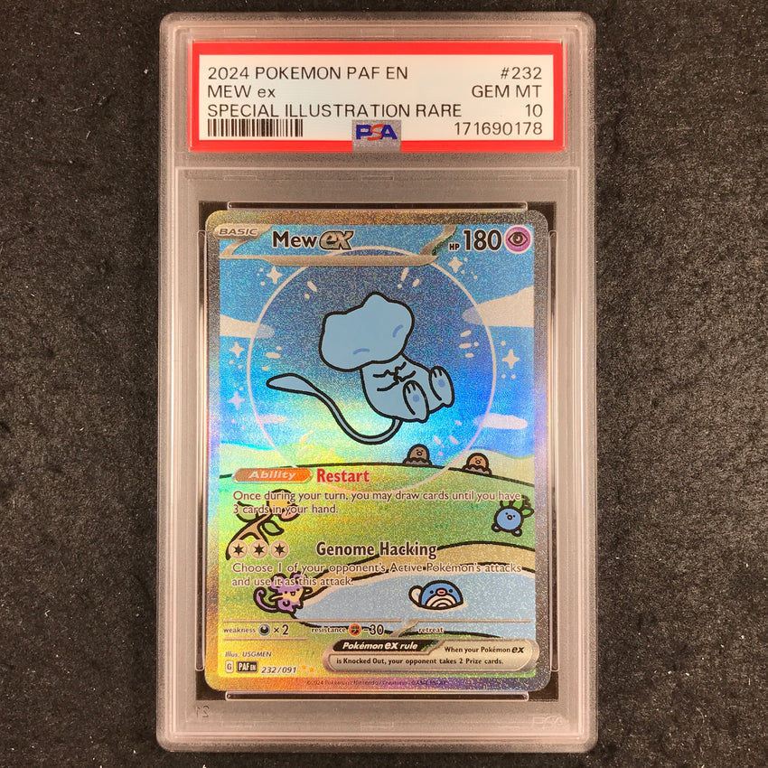 PSA 10 Mew ex - 232/091 - Pokemon Paldean Fates Special Illustration Rare 178-Cherry Collectables