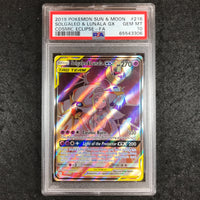 PSA 10 Solgaleo & Lunala GX - 216/236 - Pokemon Cosmic Eclipse Alternate Art 306