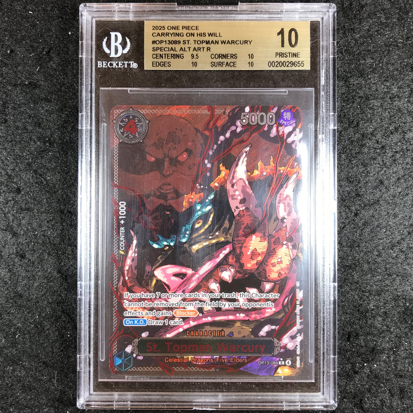 BGS 10 St. Topman Warcury - OP13-089 - Carrying on His Will SPECIAL 655-Cherry Collectables