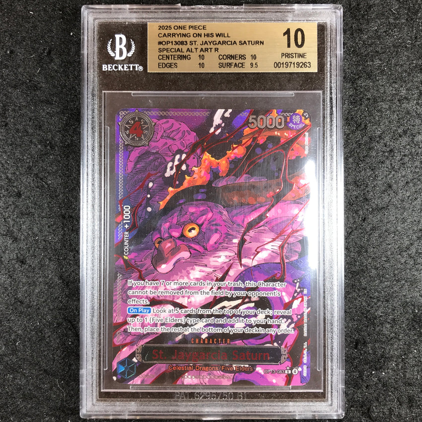 BGS 10 St. Jaygarcia Saturn - OP13-083 - Carrying on His Will SPECIAL 263-Cherry Collectables