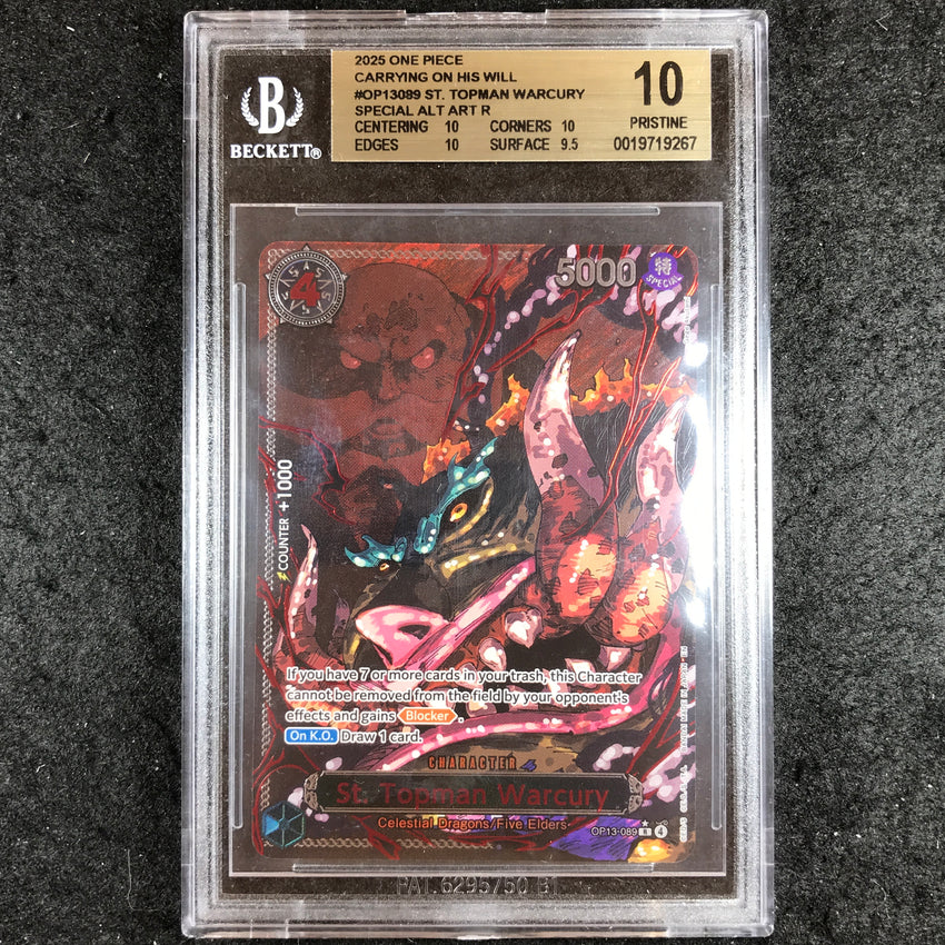 BGS 10 St. Topman Warcury - OP13-089 - Carrying on His Will SPECIAL 267-Cherry Collectables