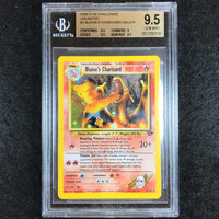 BGS 9.5 Blaine's Charizard - 2/132 - Pokemon Gym Challenge Unlimited Holo Rare 197