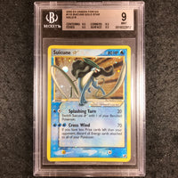 BGS 9 Suicune Gold Star - 115/115 - Pokemon EX Unseen Forces Holo Rare 912