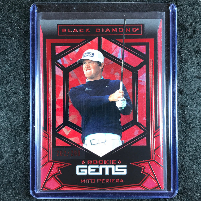 2024 Portfolio Golf MITO PEREIRA Black Diamond Rookie Gems Red 202/299
