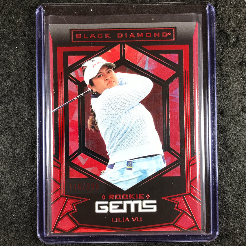 2024 Portfolio Golf LILIA VU Black Diamond Rookie Gems Red 116/299