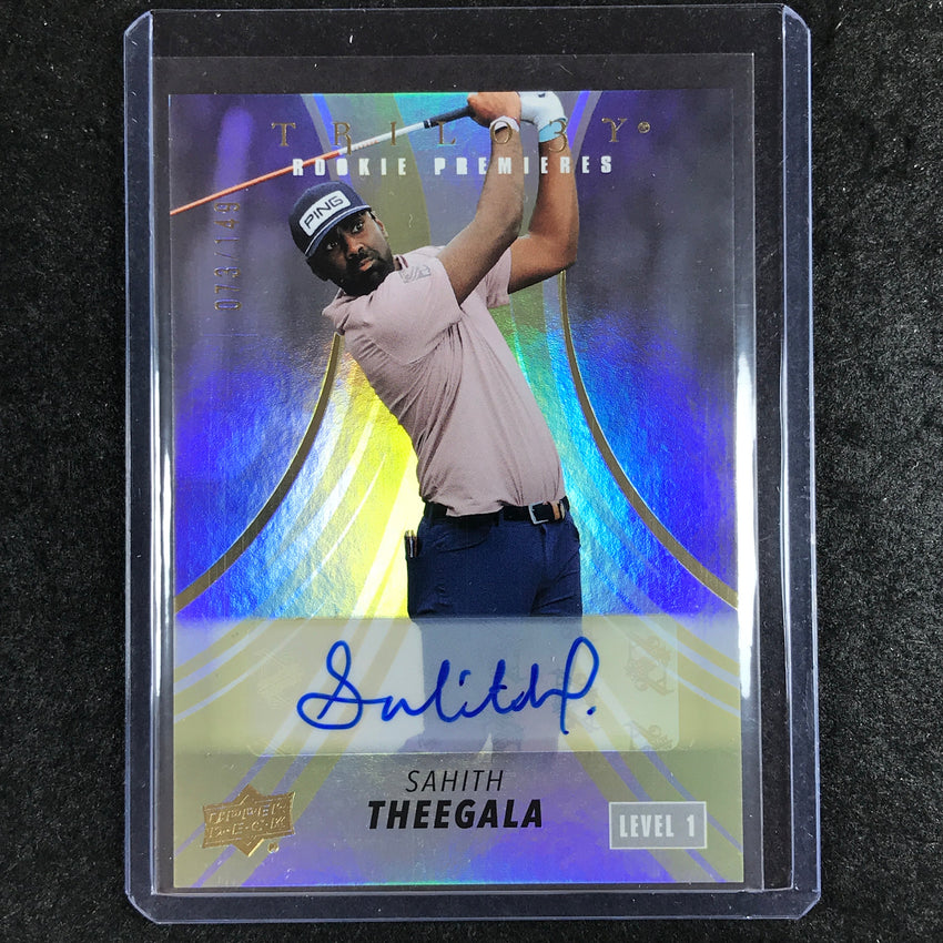 2024 Portfolio Golf SAHITH THEEGALA Trilogy Rookie Premieres Level 1 Auto 73/149