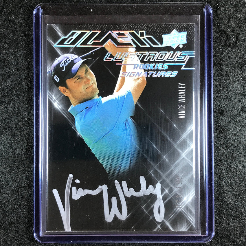 2024 Portfolio Golf VINCE WHALEY UD Black Lustrous Rookie Signatures Auto 73/199