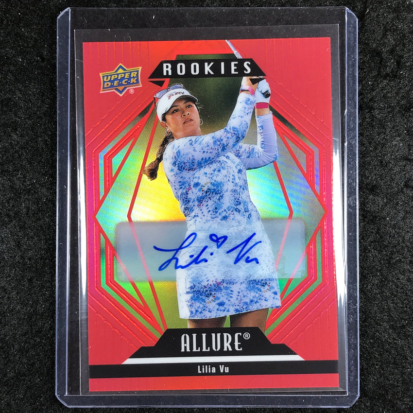 2024 Portfolio Golf LILIA VU Allure Rookie Auto Red Rainbow 136/199