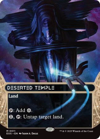 FOIL BORDERLESS Deserted Temple - #011 - Mythic - Edge of Eternities: Stellar Sights