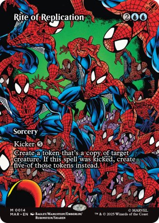 FOIL Rite of Replication - #014 Mythic Marvel's Spider-Man MARVEL Universe
