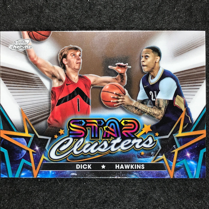 2023-24 Topps Cosmic Chrome JORDAN HAWKINS GRADEY DICK Star Clusters Rookie #14