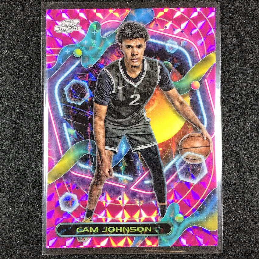 2023-24 Topps Cosmic Chrome CAM JOHNSON Base Pink Galaxy #14