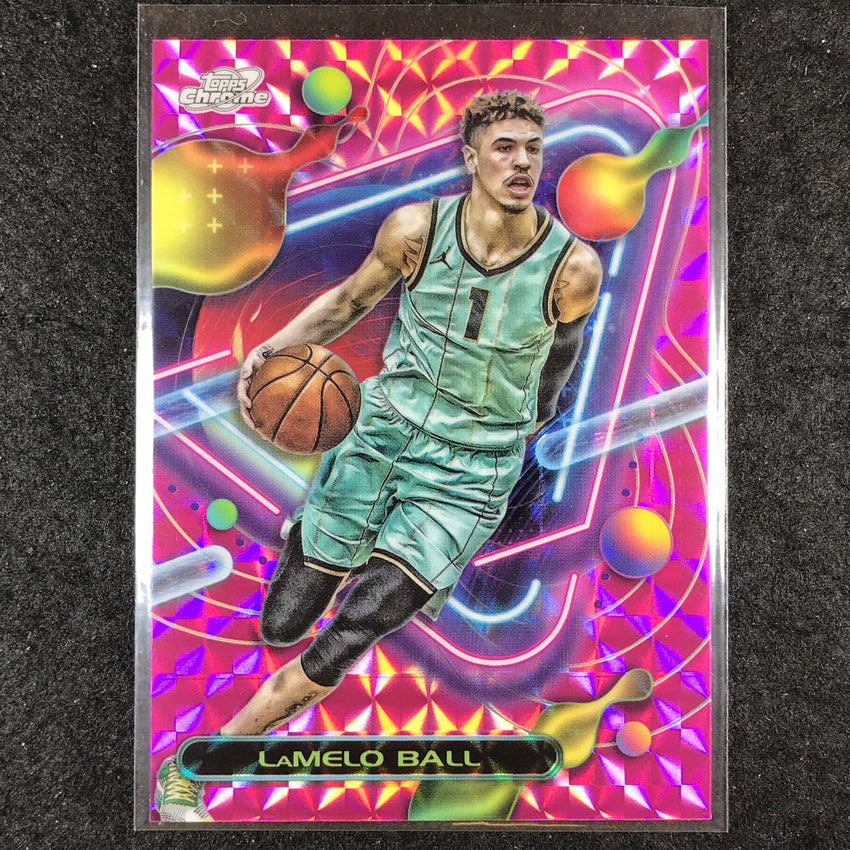 2023-24 Topps Cosmic Chrome LAMELO BALL Base Pink Galaxy #17