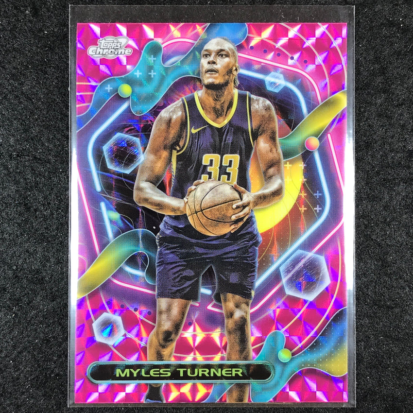 2023-24 Topps Cosmic Chrome MYLES TURNER Base Pink Galaxy #51