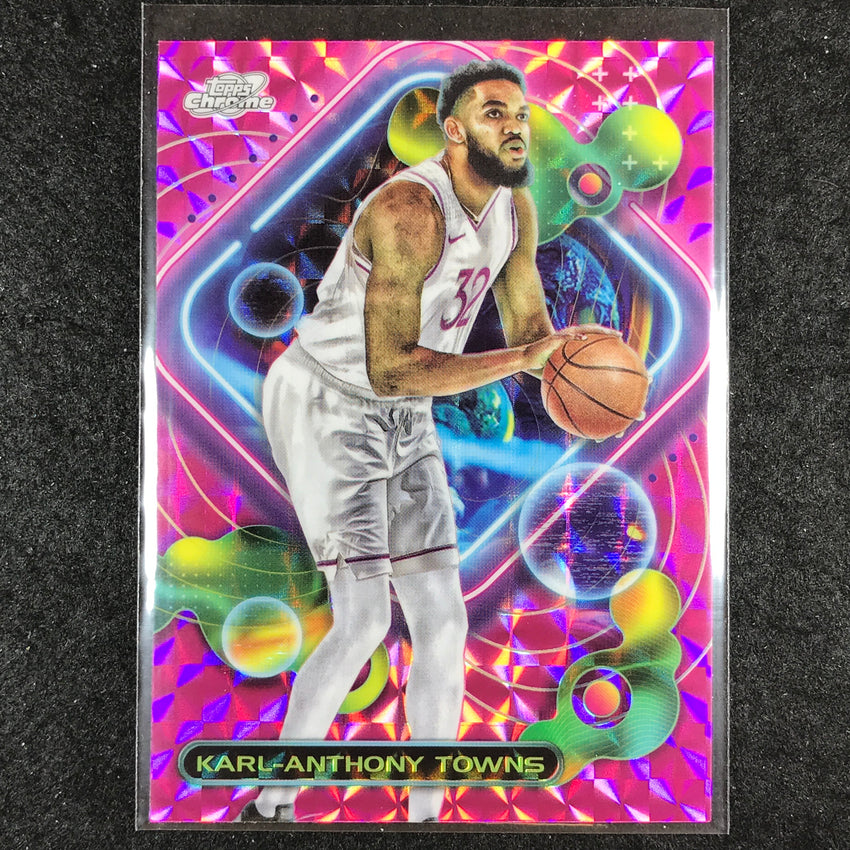 2023-24 Topps Cosmic Chrome KARL-ANTHONY TOWNS Base Pink Galaxy #74