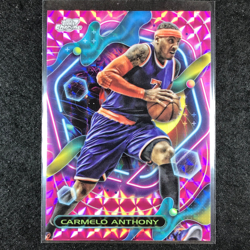 2023-24 Topps Cosmic Chrome CARMELO ANTHONY Base Pink Galaxy #83