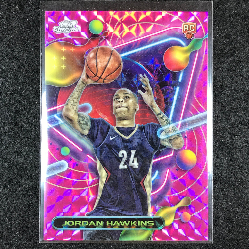 2023-24 Topps Cosmic Chrome JORDAN HAWKINS Rookie Base Pink Galaxy #163