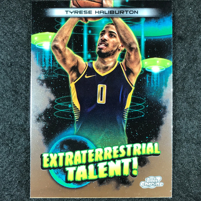 2023-24 Topps Cosmic Chrome TYRESE HALIBURTON Extraterrestrial Talent Base #9