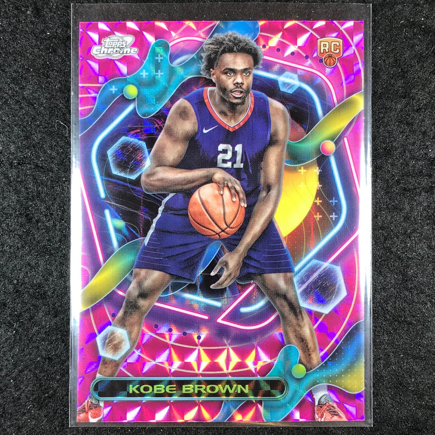 2023-24 Topps Cosmic Chrome KOBE BROWN Rookie Base Pink Galaxy #177