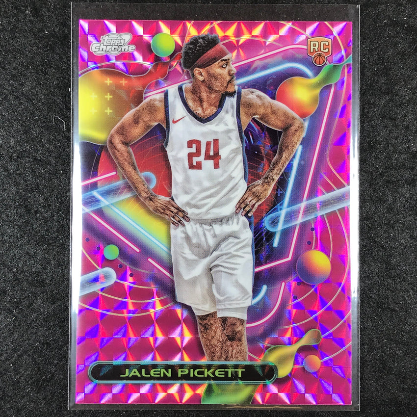 2023-24 Topps Cosmic Chrome JALEN PICKETT Rookie Base Pink Galaxy #179