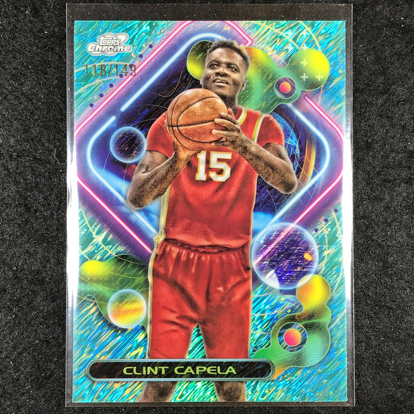 2023-24 Topps Cosmic Chrome CLINT CAPELA Aqua Equinox 118/149 #4