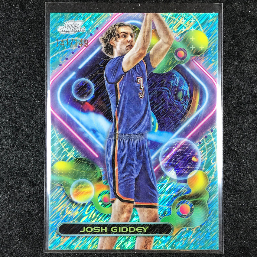 2023-24 Topps Cosmic Chrome JOSH GIDDEY Aqua Equinox 141/149 #89